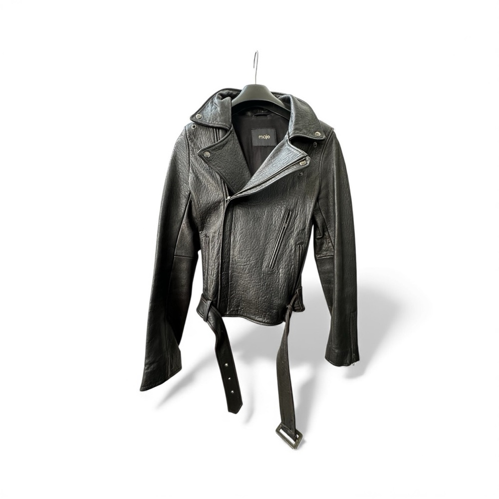 Maje Black Leather Jacket